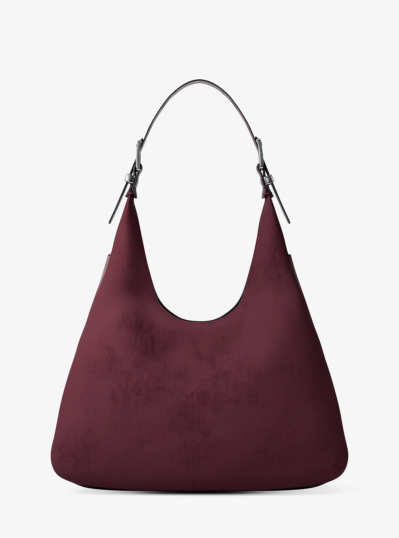 Nolita Stor Nubuck Hobo Skulderveske - OXBLOOD