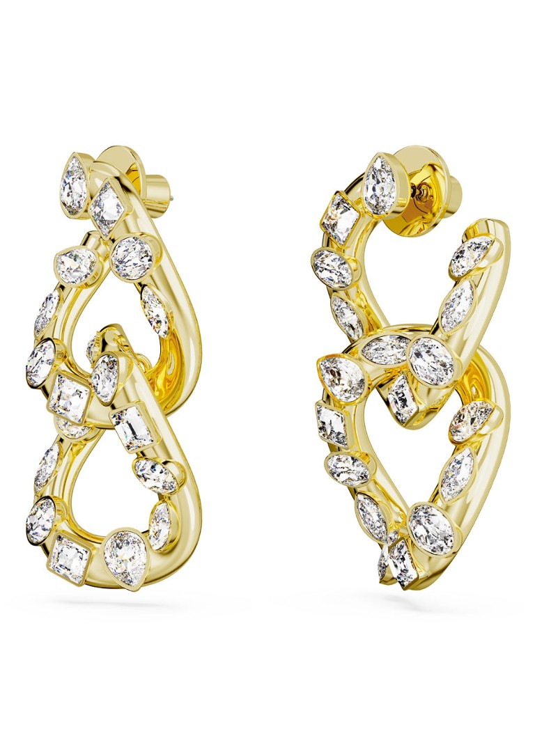 Swarovski Dextera gold-plated stud earrings