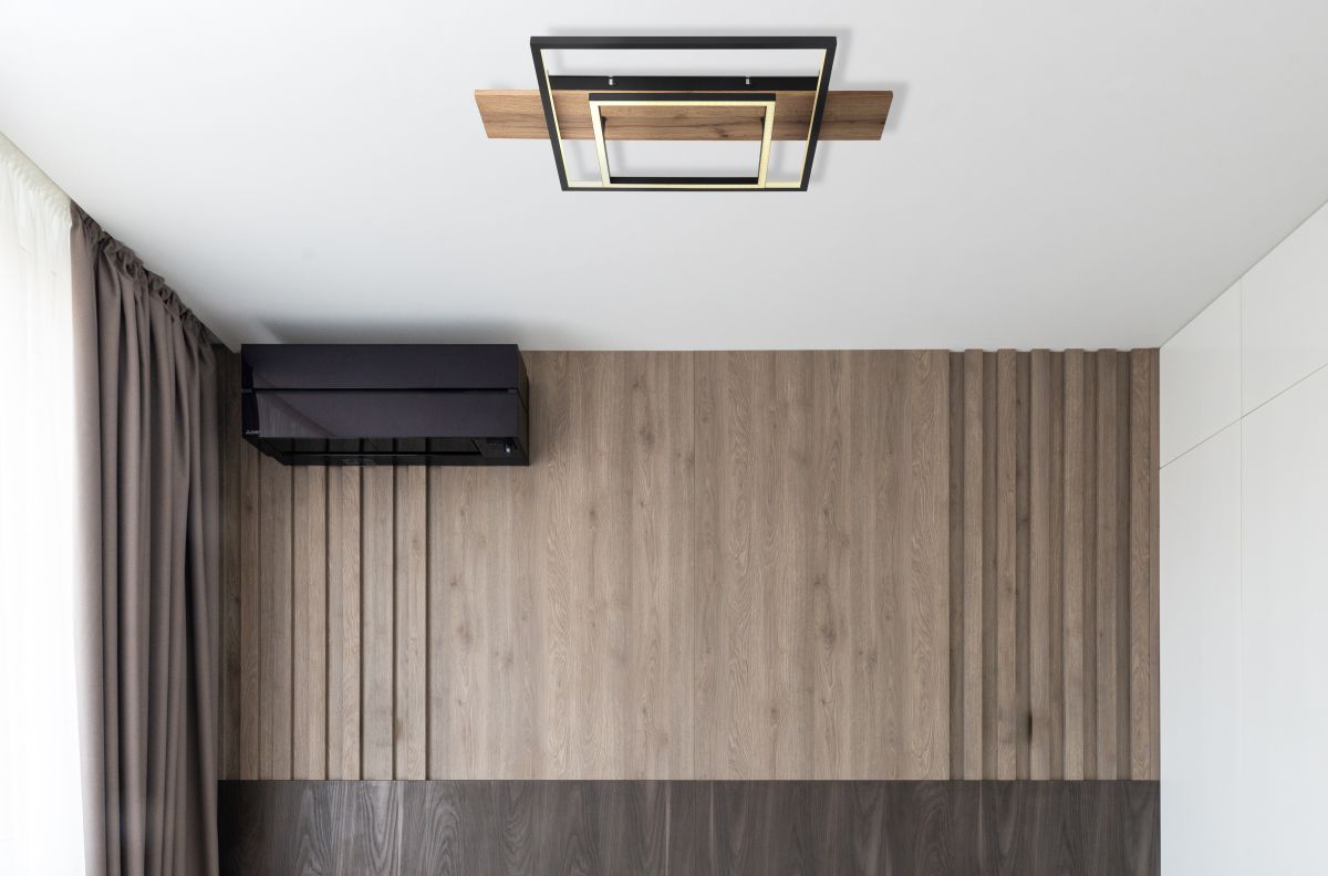 Globo LED Deckenleuchte Square Wood 1
