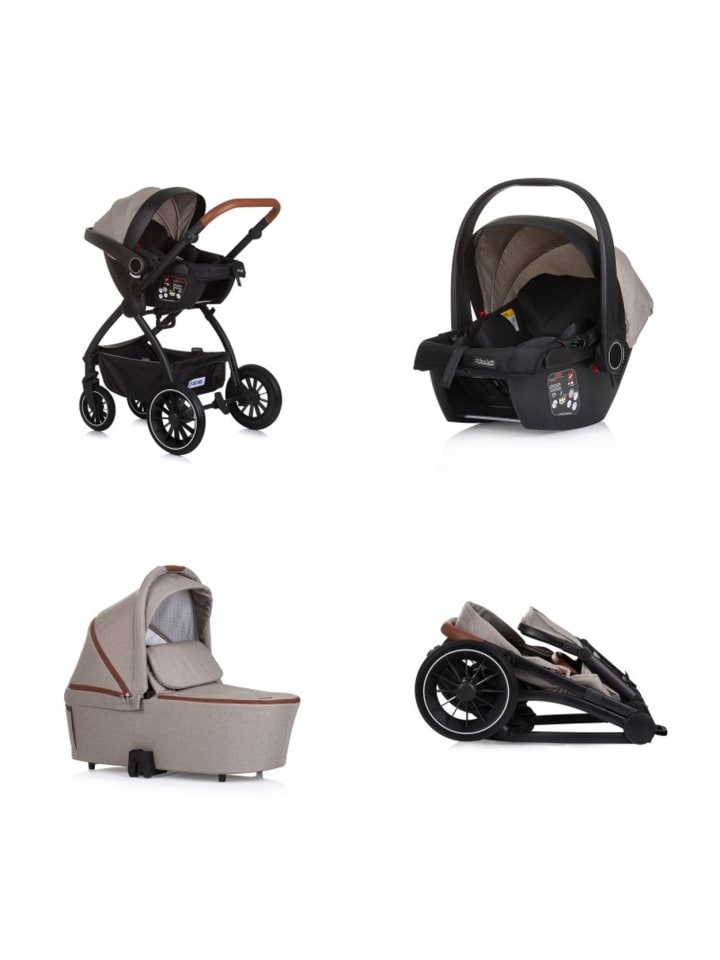 Chipolino Kombikinderwagen 3in1 Prestige in natur günstig kaufen onesize