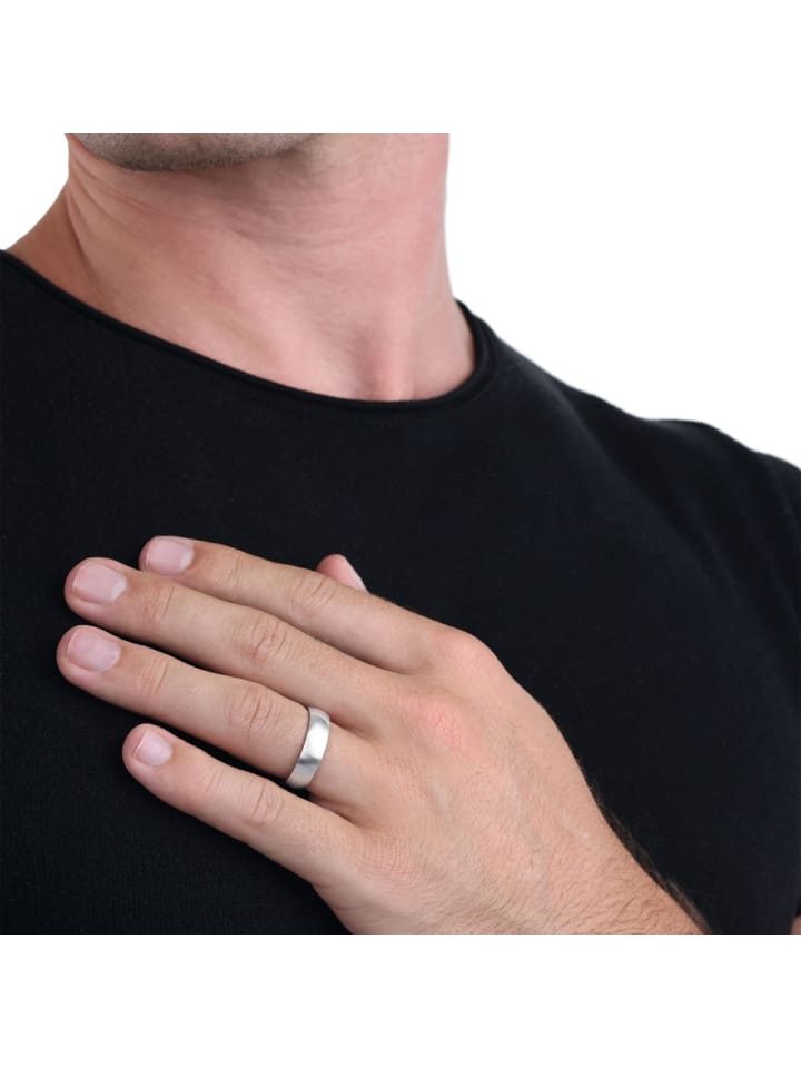 Amor Ring Edelstahl in Silber günstig kaufen