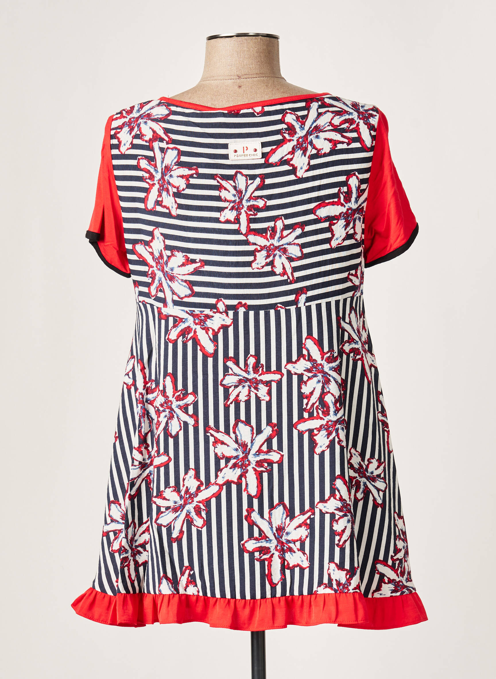 Poupee Chic By Mercedes De Miguel Tuniquemanchecourte Femme couleur rouge