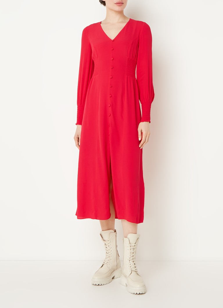 Rochie midi cu volane Ilana
