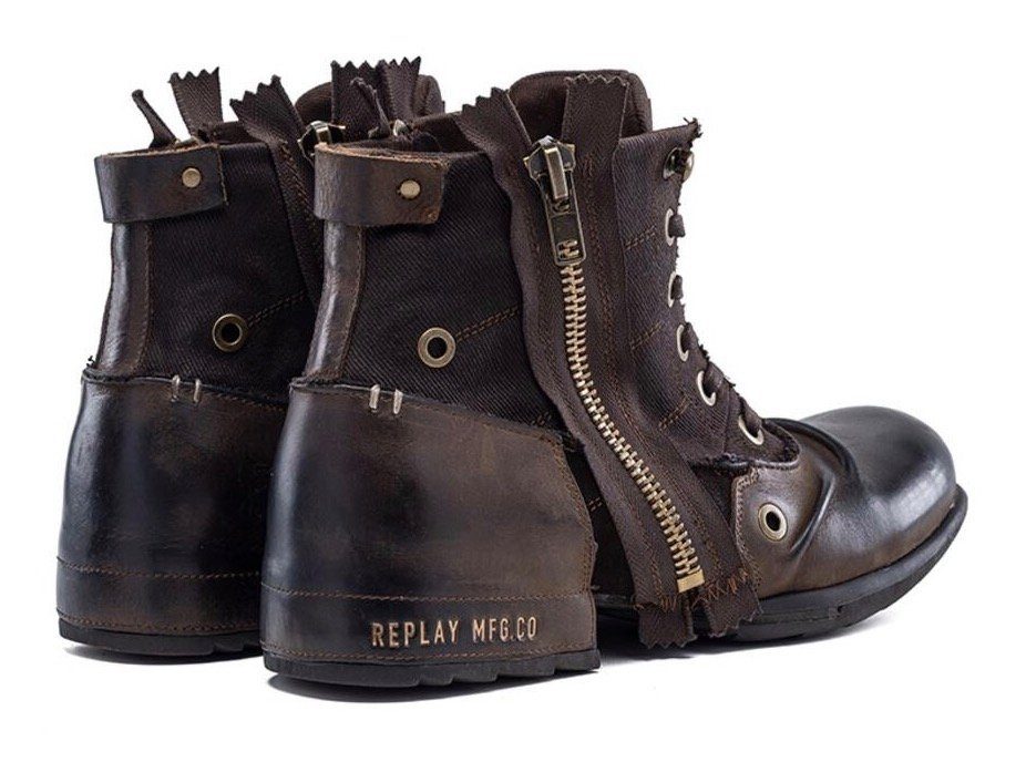 Replay CLUTCH Bikerboots in aktueller Used-Optik