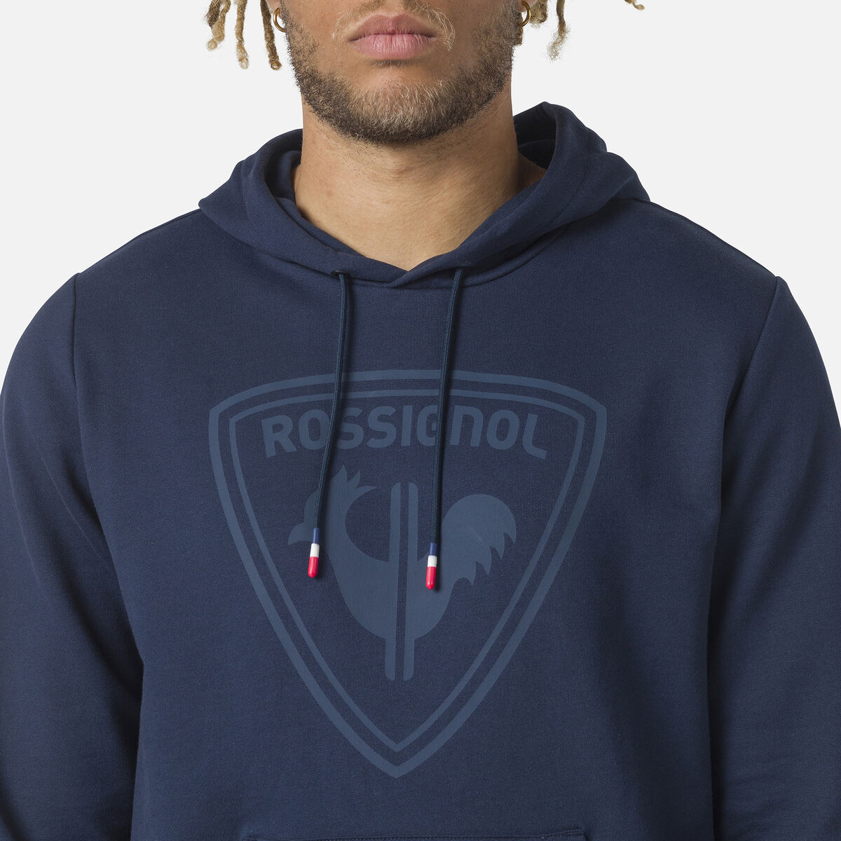 Herrensweatshirt mit Kapuze und Logo