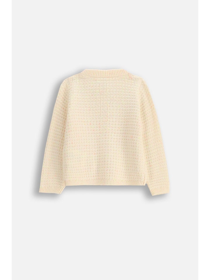 Coccodrillo Strickjacke mit Reißverschluss in ecru günstig kaufen