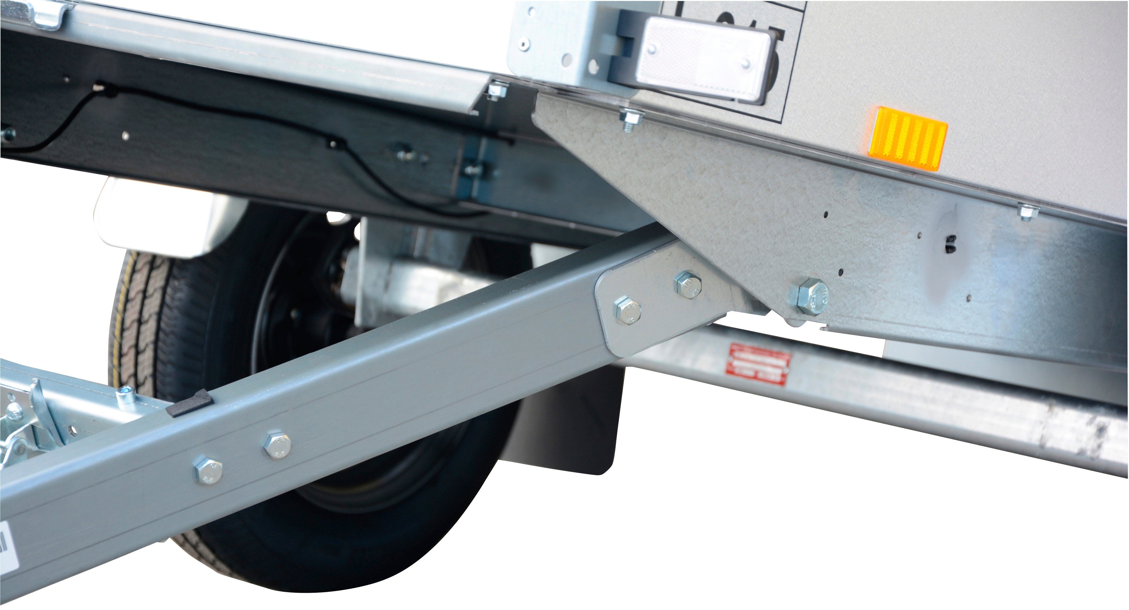 STEMA PKW-Anhänger Basic 750 mit Kippdeichsel, max. 615 kg, Komplett-Set, Einachser ungebremst