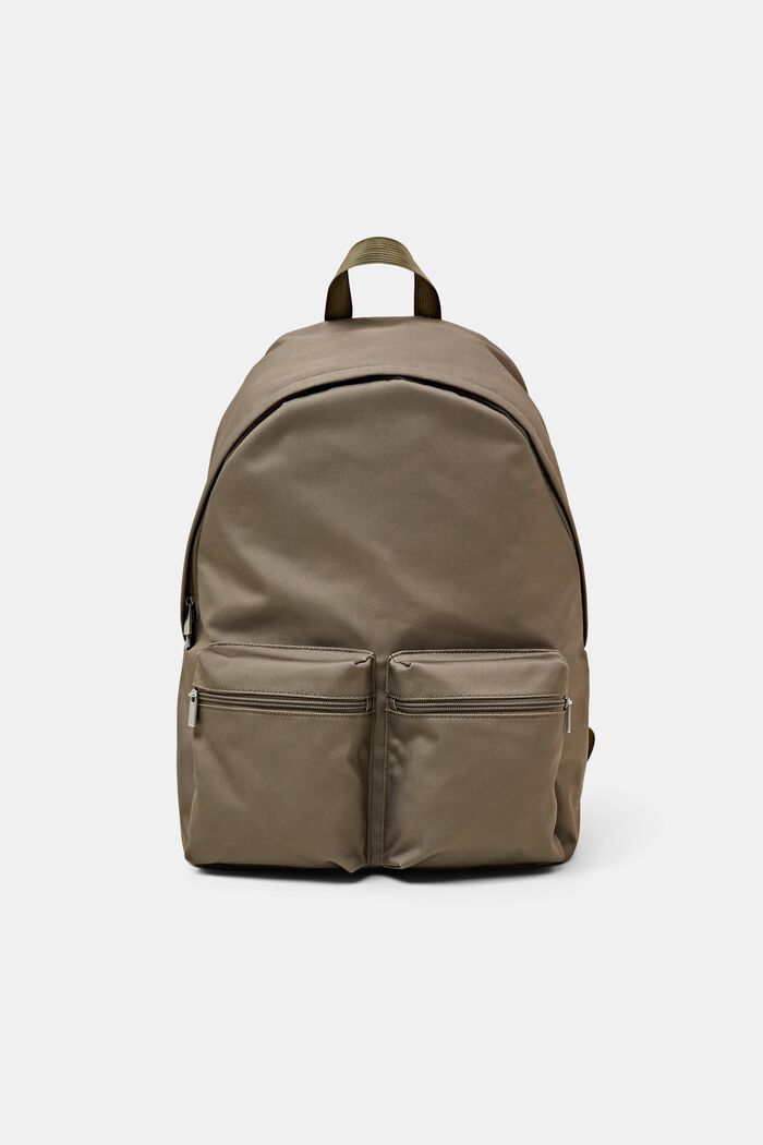Rucksack aus Webstoff mit Zipperfach