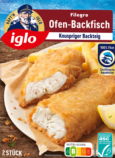 Iglo Filegro Ofen-Backfisch Knuspriger Backteig