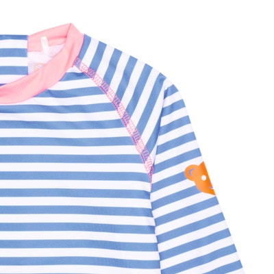 Schwimmshirt, mittelblau für Mädchen