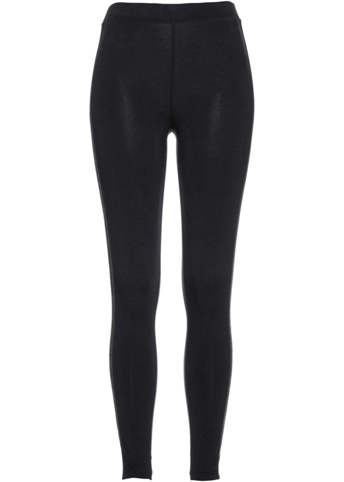 Leggings mit Samtstreifen