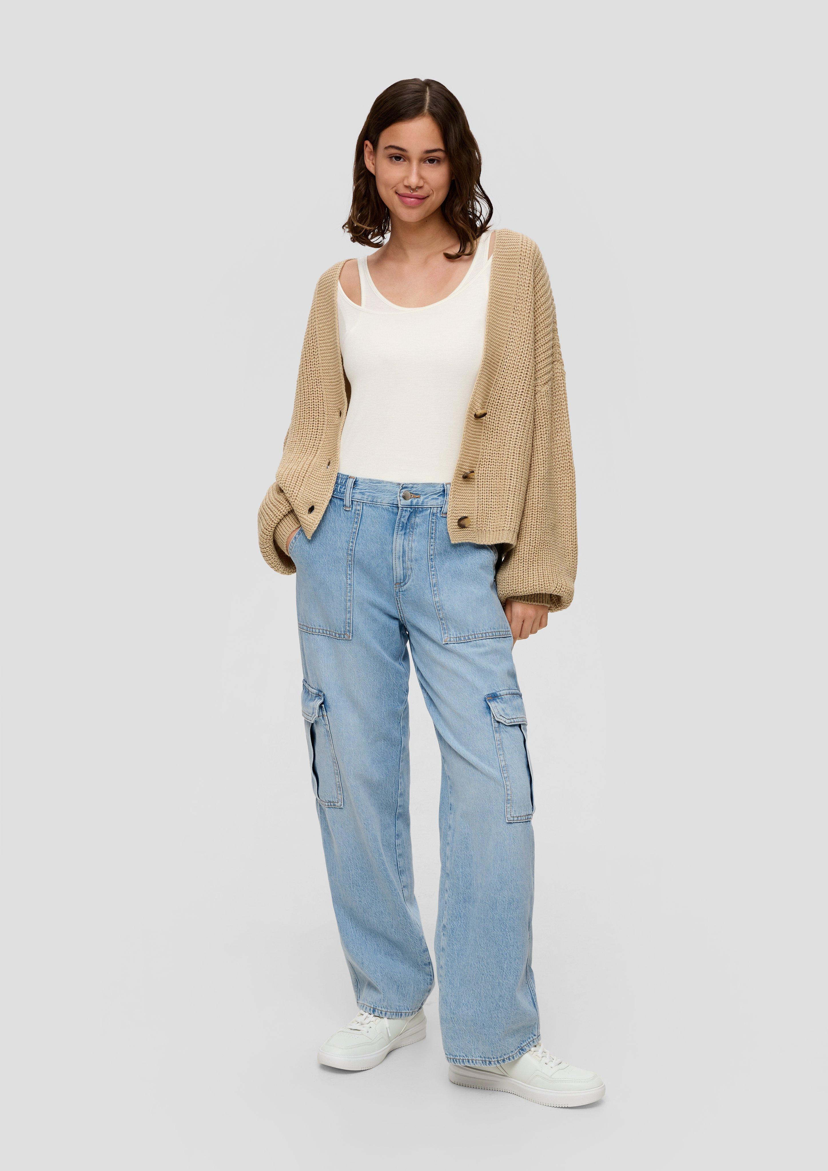 Jeans / Slim Fit / Mid Rise / Wide Leg / Cargo Style  2140612-54Y3