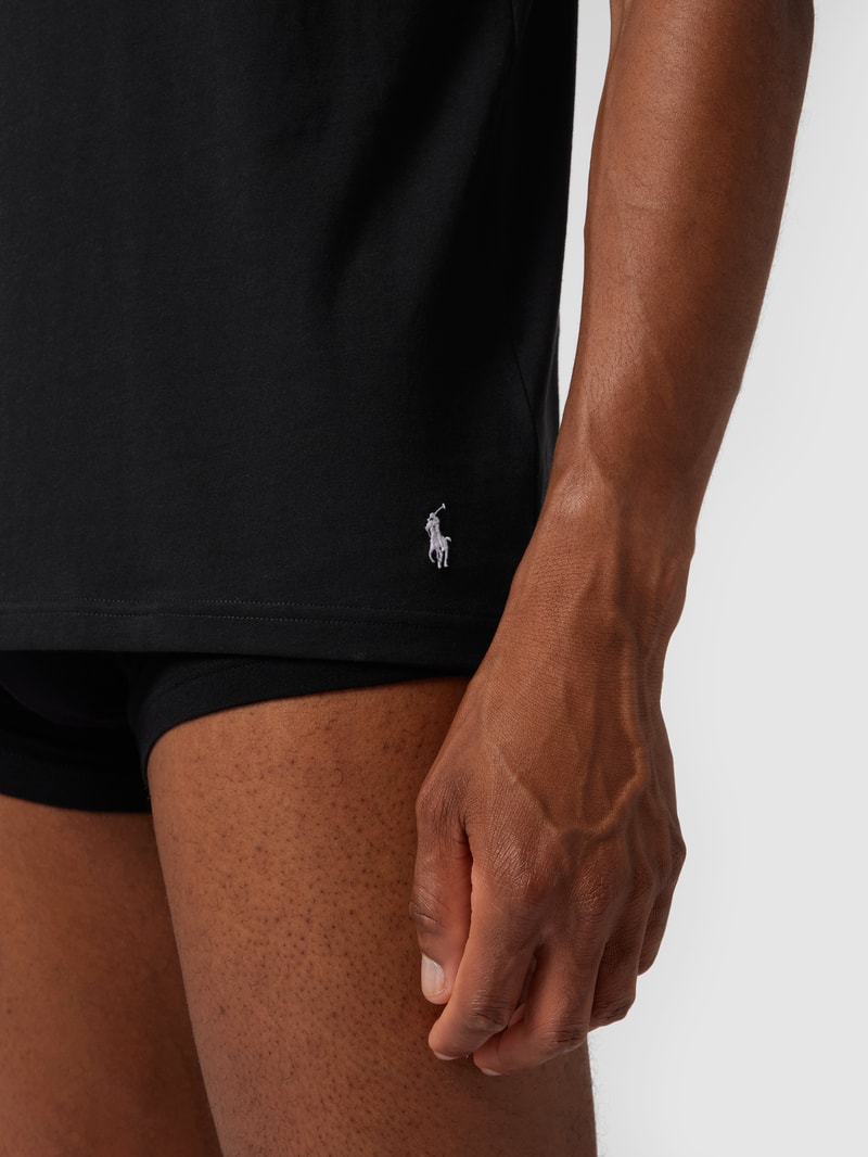 T-Shirt aus Baumwolle im 2er-Pack in schwarz