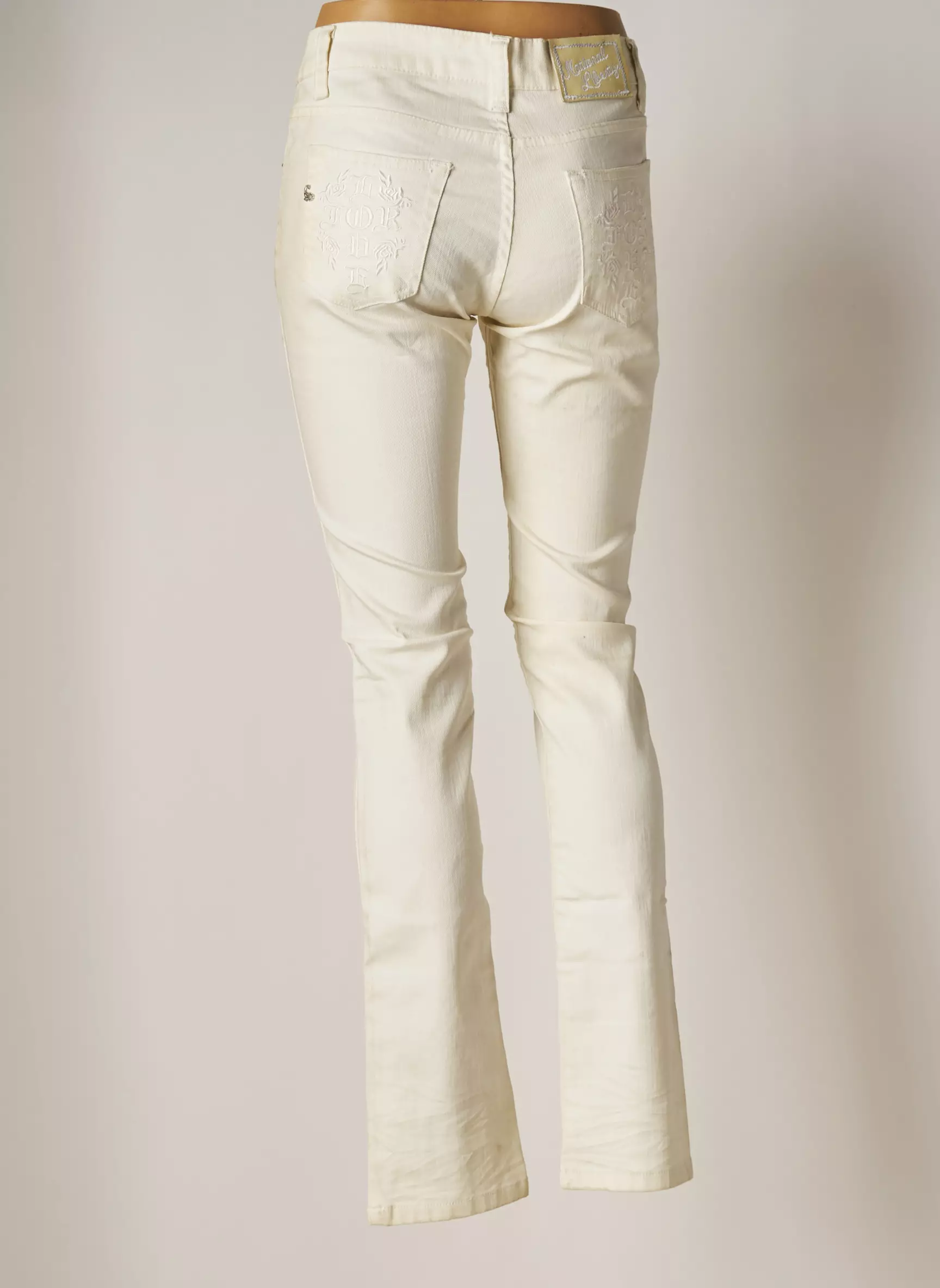 National Liberty Pantalons Droits Femme couleur beige