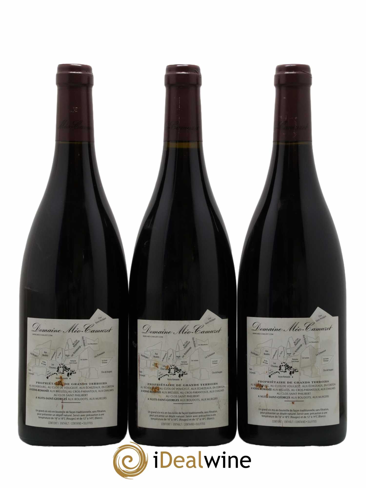 Vosne-Romanée 1er Cru Les Chaumes Méo-Camuzet (Domaine)  2008 - Lot de 3 Bouteilles