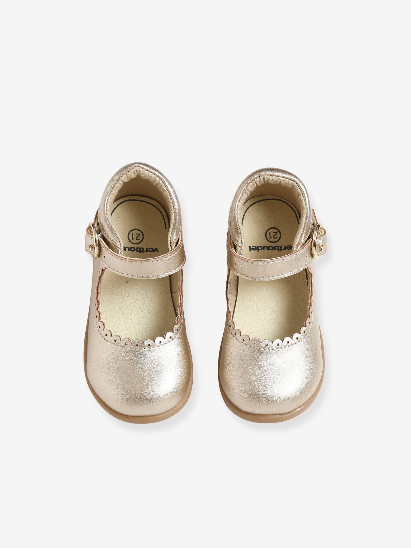 Babies festonnées bébé fille gold