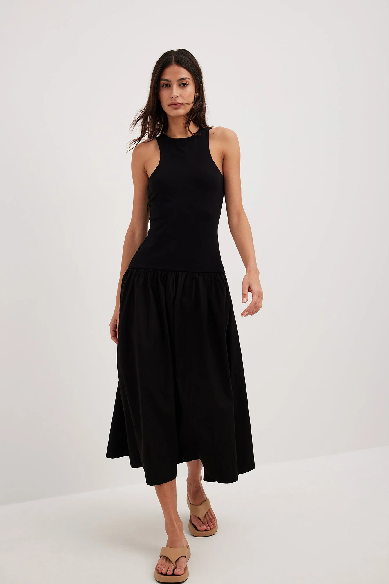 Voluminöses Maxikleid