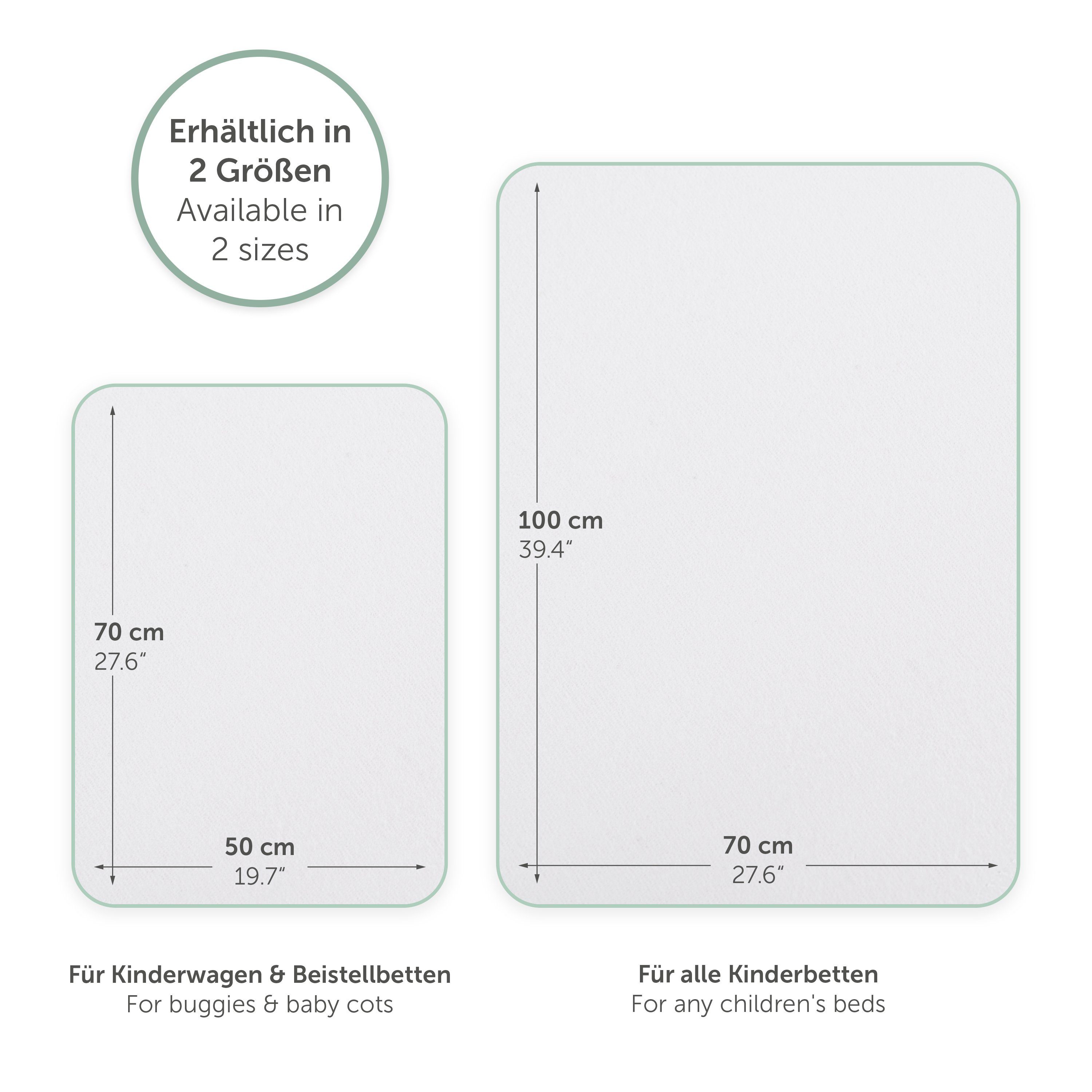 Matratzenauflage Wasserdichte Molton Matratzenauflage Laleni, atmungsaktiver Kinder Matratzenschutz aus 100% Baumwolle