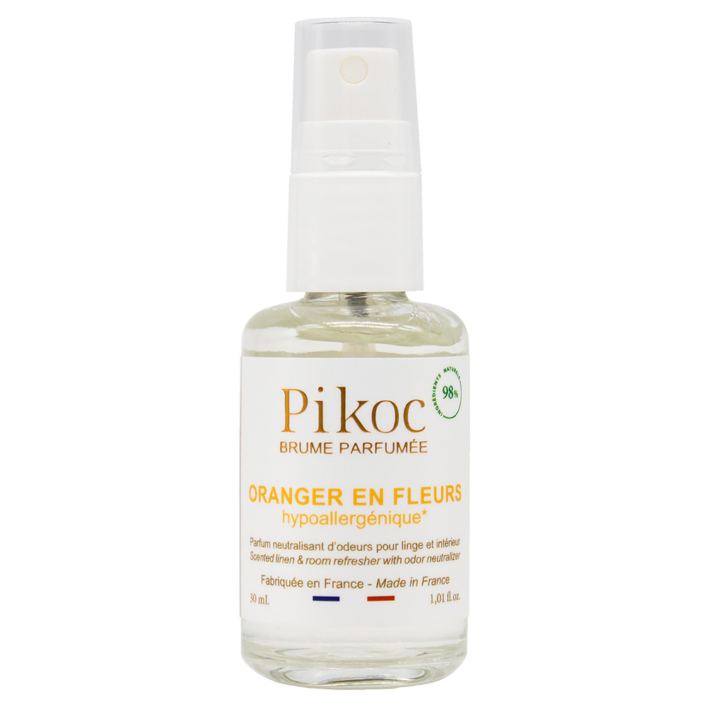 pikoc Brume de poche Oranger en Fleurs Brume de linge parfumée