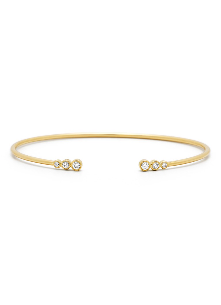 Bracciale Diamond Point in oro giallo con diamante da 0,20 ct, La Dolce Vita
