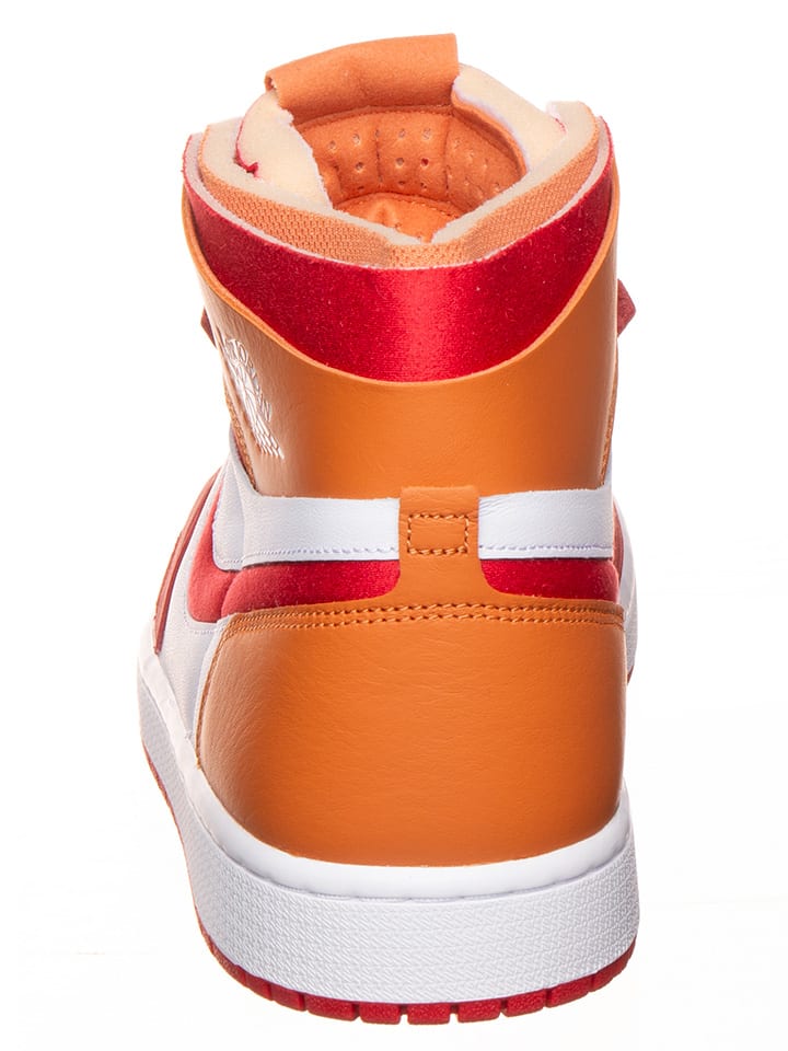 Air Jordan Leder-Sneaker ''1 Zoom'' in Weiß/ Orange/ Rot günstig kaufen