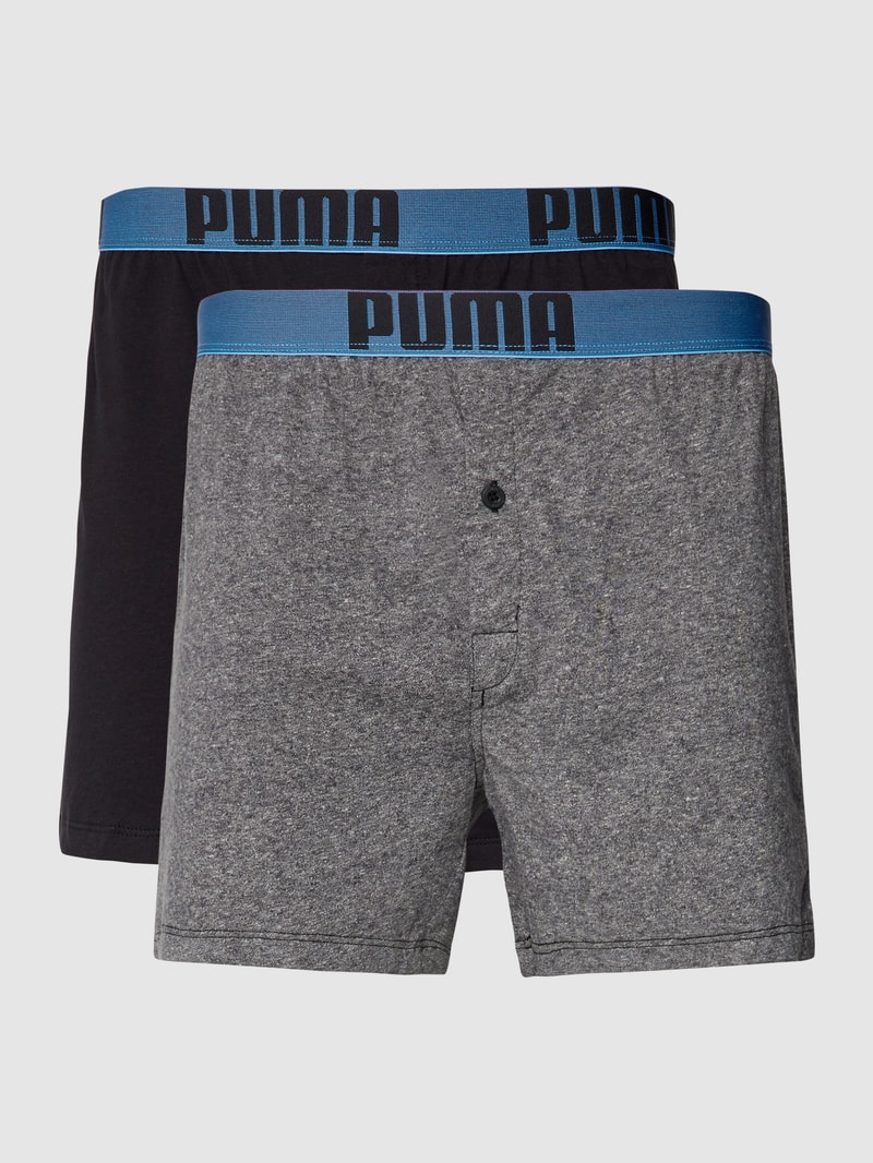 Loose Fit Boxershorts im 2er-Pack in mittelgrau meliert