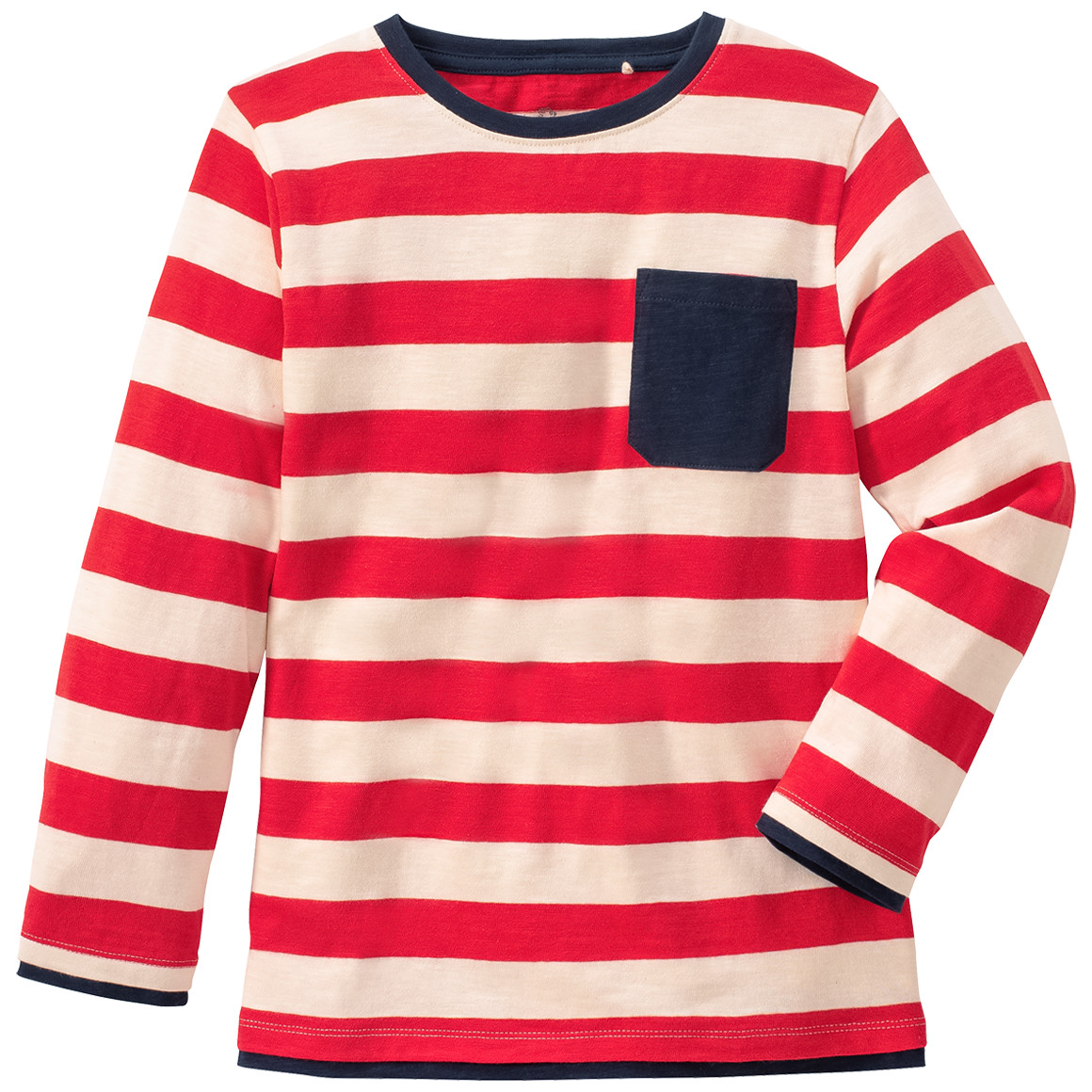 Jungen Langarmshirt mit Brusttasche