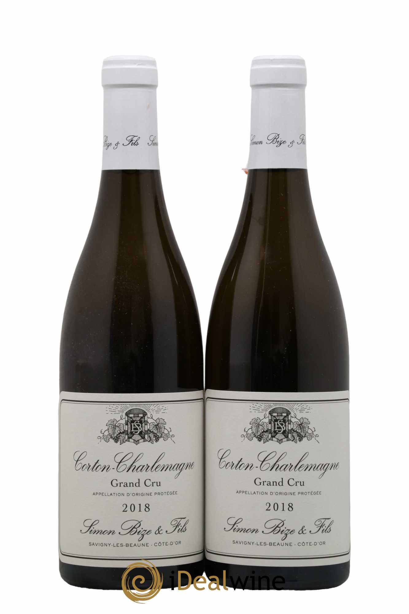 Corton-Charlemagne Grand Cru Simon Bize & Fils  2018 - Lot de 2 Bouteilles