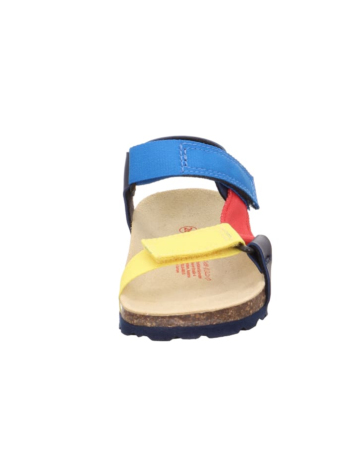 superfit Tieffußbett Sandale FUSSBETTPANTOFFEL in Blau/Mehrfarbig günstig kaufen 35