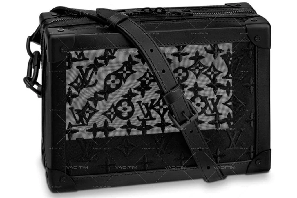 Soft Trunk Monogram Mesh Black