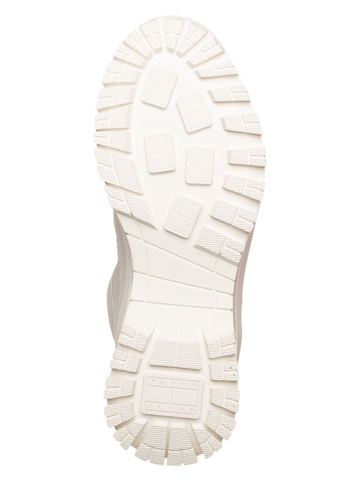 Tommy Hilfiger Shoes Leder-Boots in Creme günstig kaufen