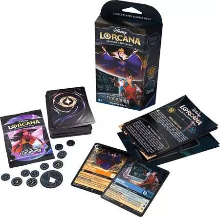 Disney Lorcana: Aufstieg der Flutgestalten - Starter Deck  Bernstein und Saphir (Englisch)