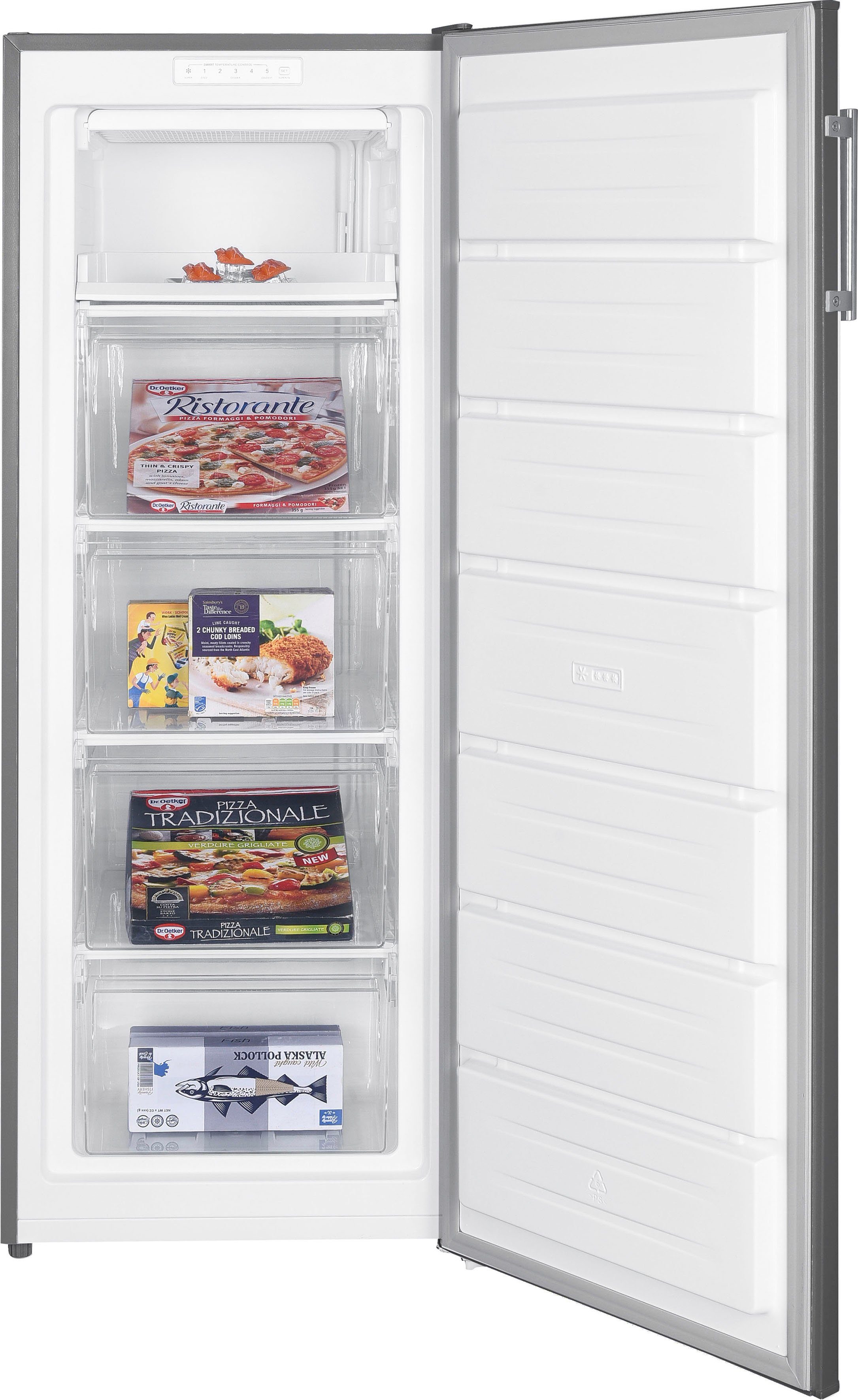 Hanseatic Gefrierschrank HGS14355DI, 142,6 cm hoch, 54,4 cm breit, QuickFreeze
