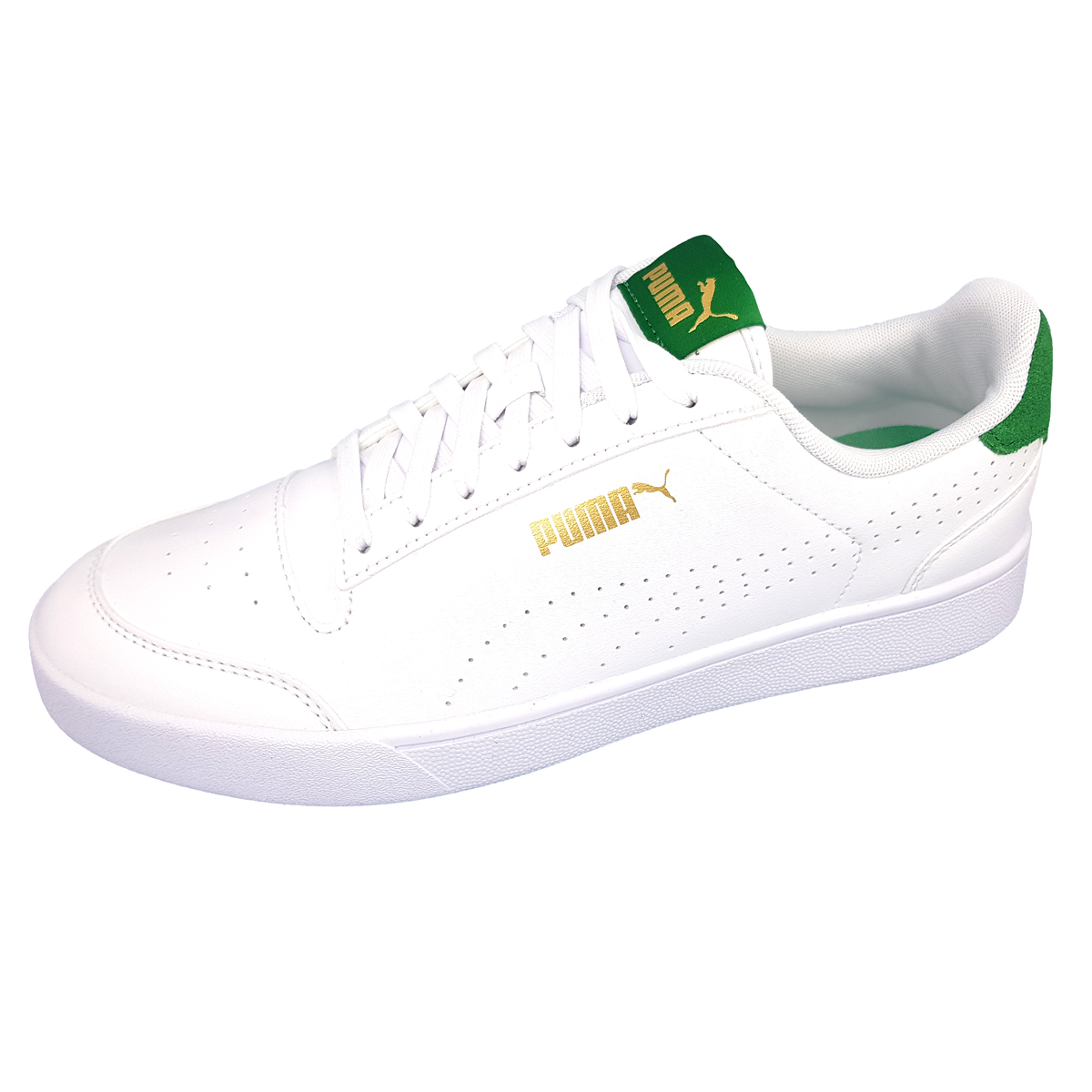 Puma Shuffle Perf 380150 Weiß 09 white/ gold/ green
