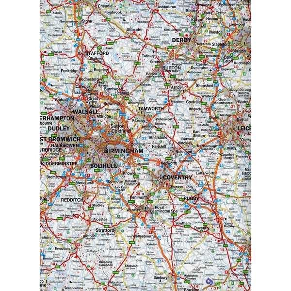 England Wales 1 : 400 000. Autokarte - Straßenkarte