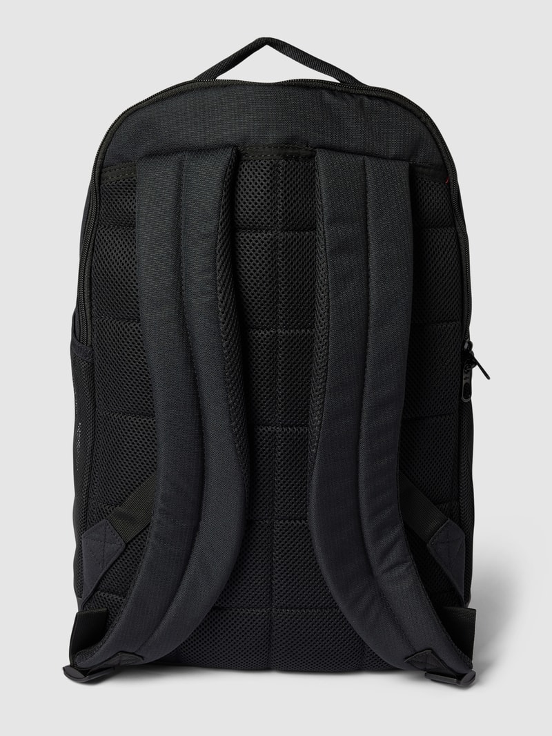 Rucksack mit Label-Print in schwarz