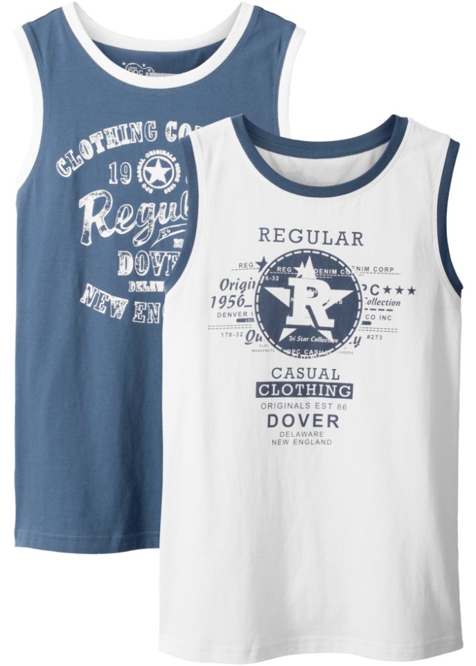 Jungen Tanktop aus Bio-Baumwolle (2er Pack)