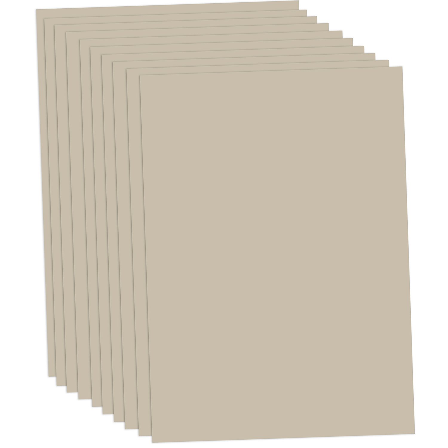 Tonzeichenpapier, taupe, 50 x 70 cm, 10 Blatt
