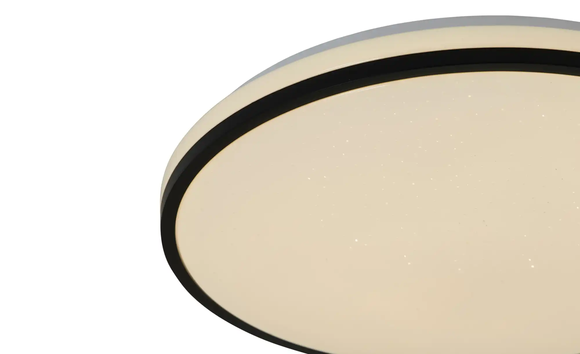 LED-Deckenleuchte, weiß mit schwarzem Ring