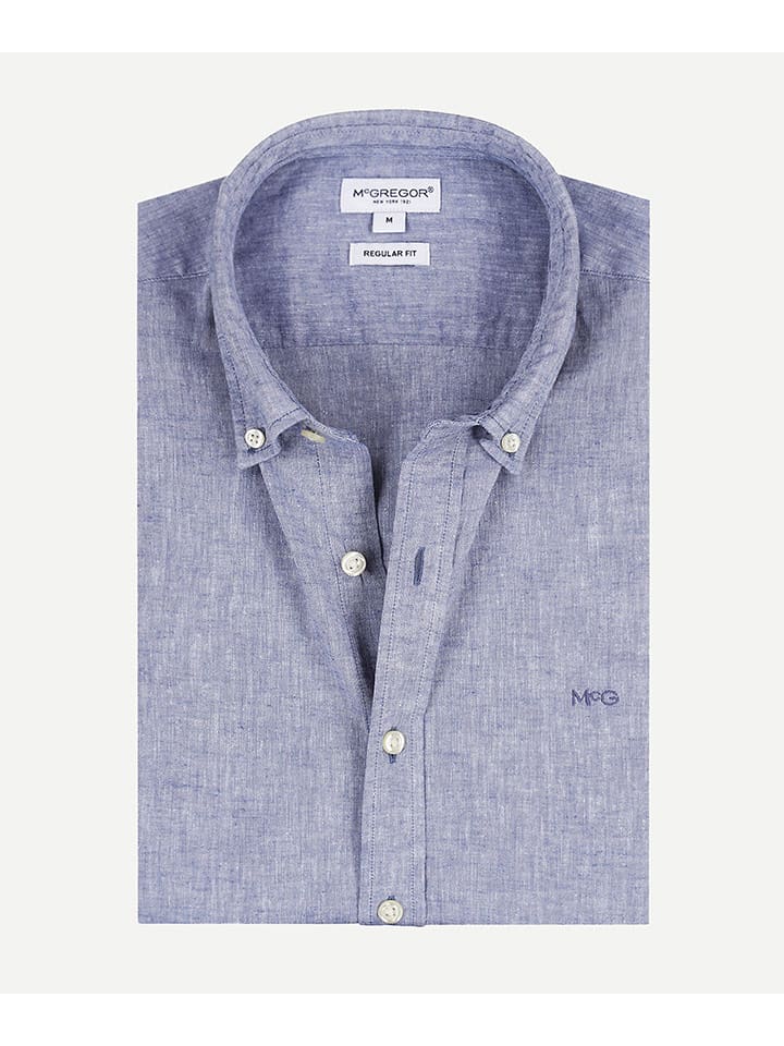 McGregor Hemd - Regular fit - in Blau günstig kaufen