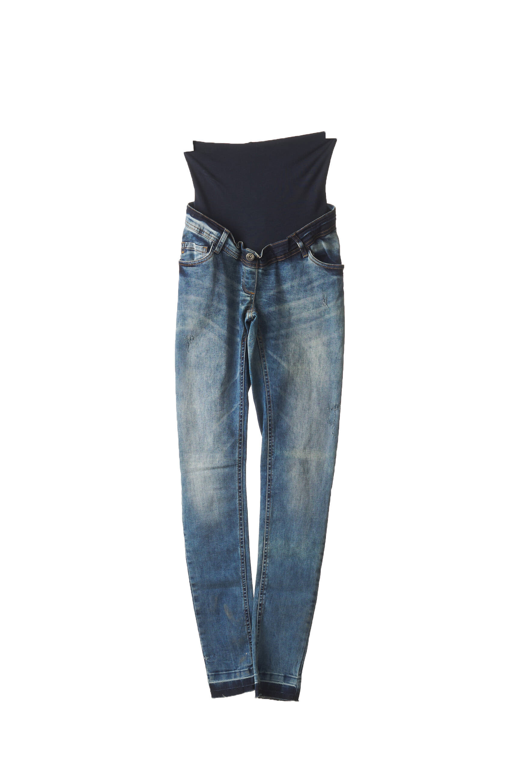 Love2wait Jeans Maternite Femme couleur bleu