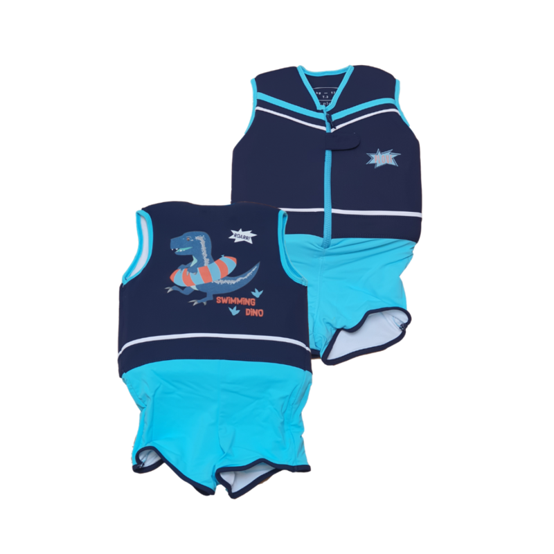 Maillot de bain flottant : Dino Bleu