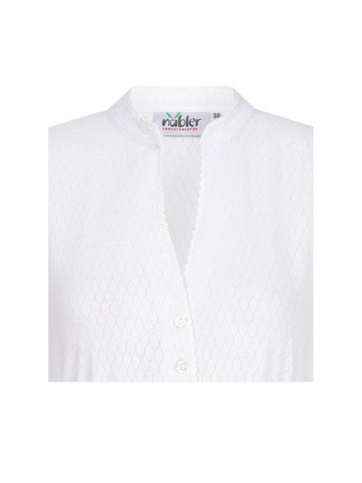 Nübler Dirndlbluse kurzarm Phia in Weiß günstig kaufen