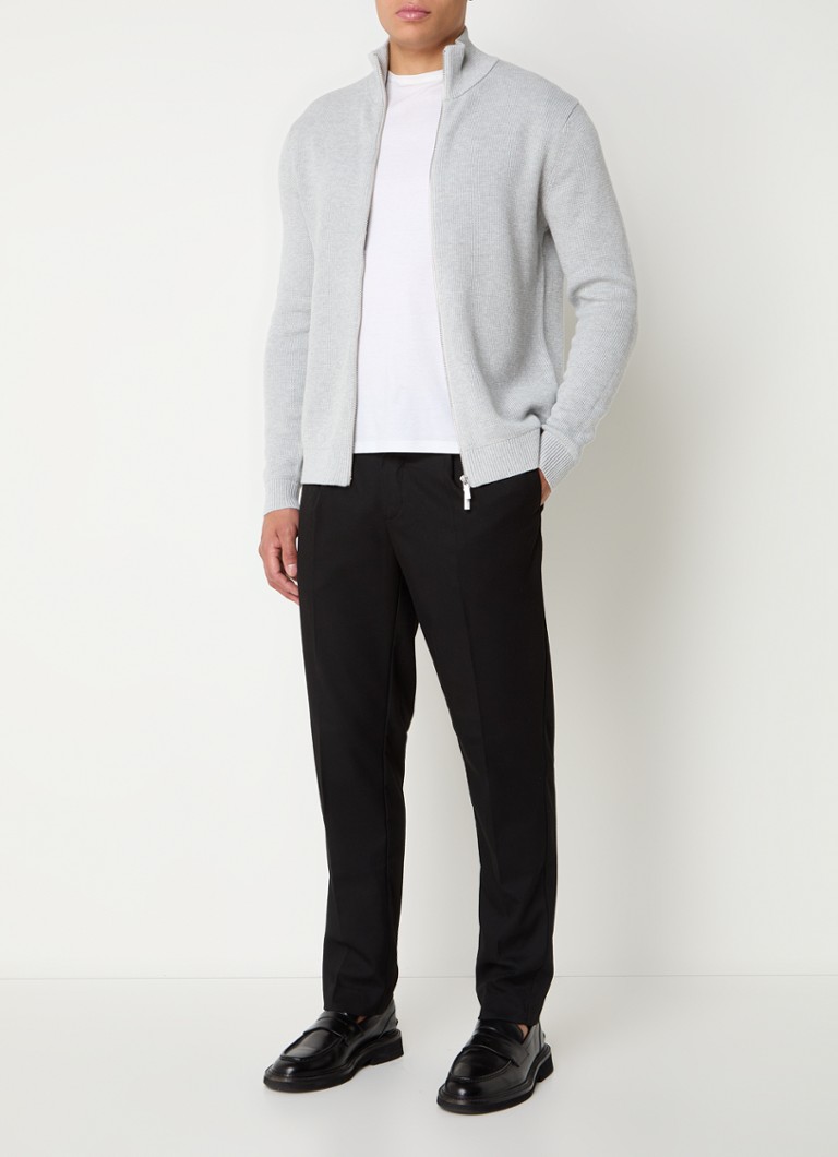 Vestă Selected Homme Dane din tricot gros din bumbac organic
