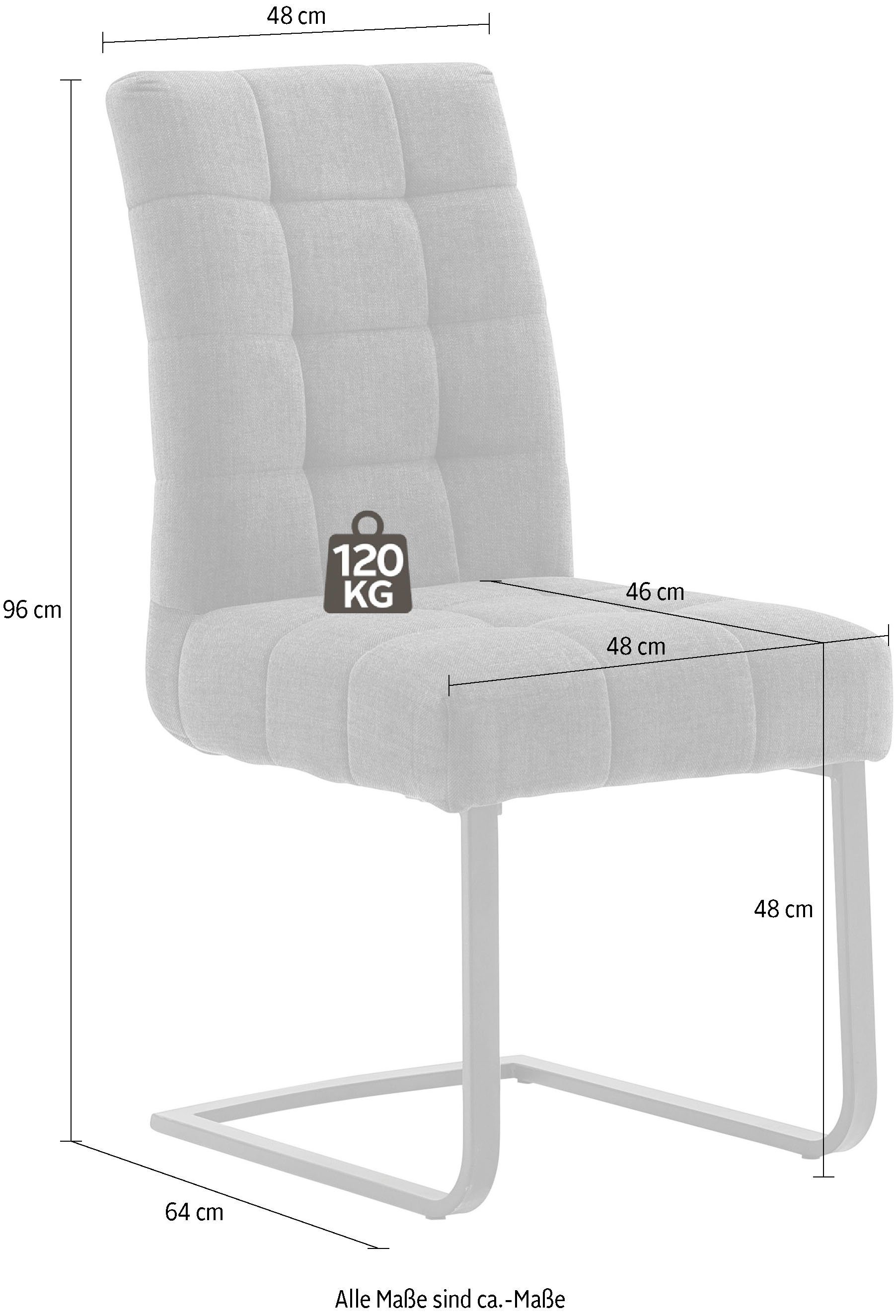 MCA furniture Freischwinger Salta (Set, 2 St), mit Aqua Clean Bezug