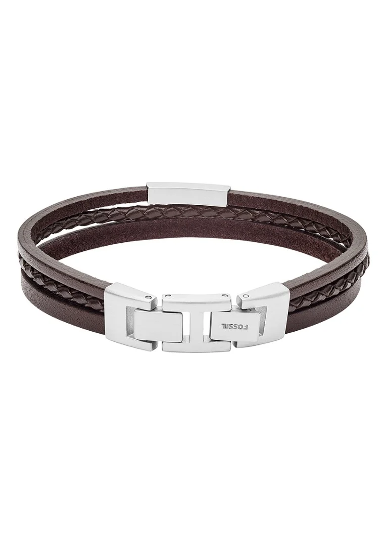 Fossil Leather Bracelet JF03323040