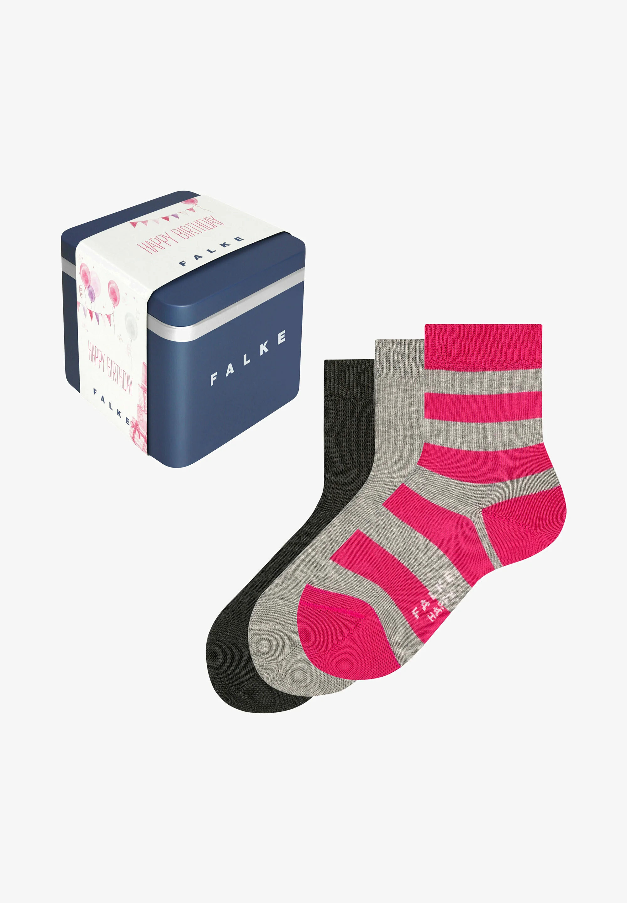 FALKE Happy Giftbox - Paquete de 3 calcetines