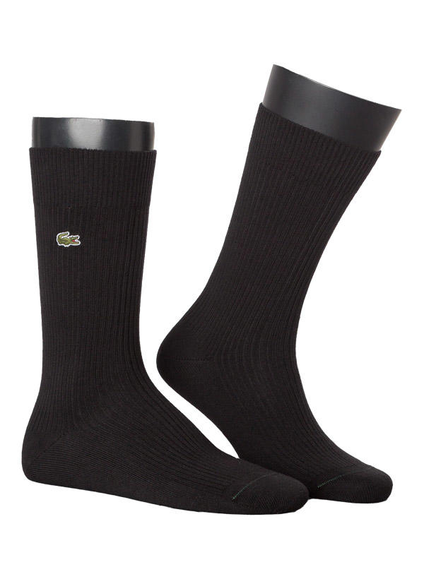 LACOSTE, Socken, Baumwolle, schwarz