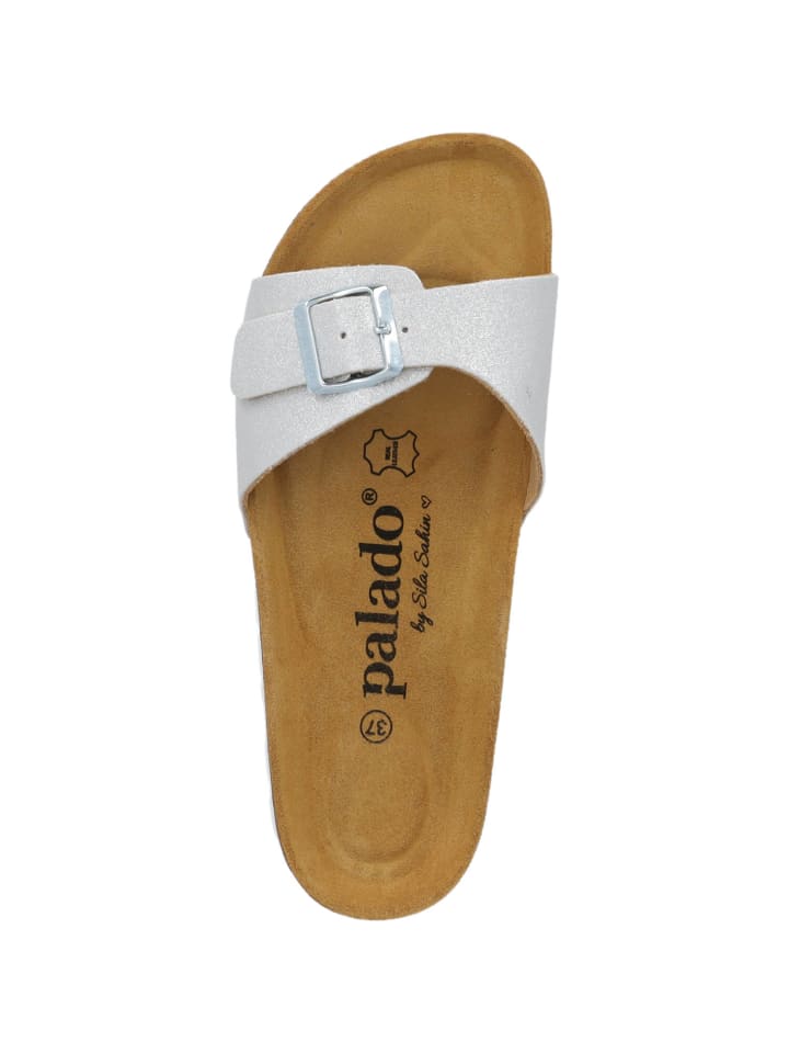palado Pantoletten in silber glitzer günstig kaufen