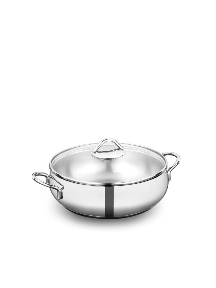 Korkmaz Tombik Kochtopf 24 cm | 3,6 Liter – Robust, effizient, stilvoll in Silber günstig kaufen 24 cm